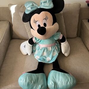 Disney Minnie Mouse Plush Toy - Black and Blue